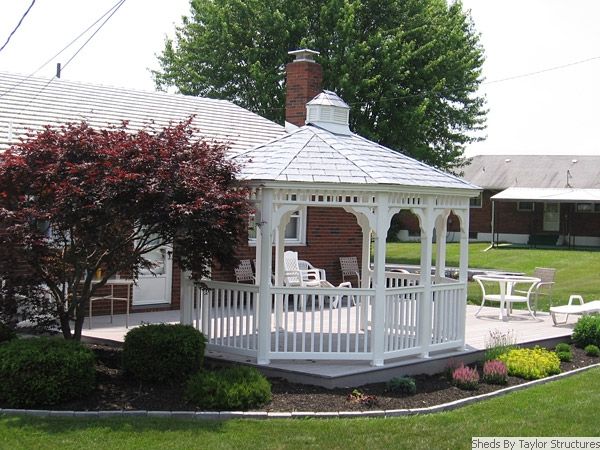 Vinyl Oval Gazebo 12