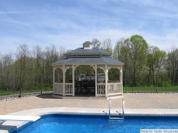 Vinyl Oval Gazebo 5