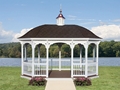 Vinyl Oval Gazebo 1
